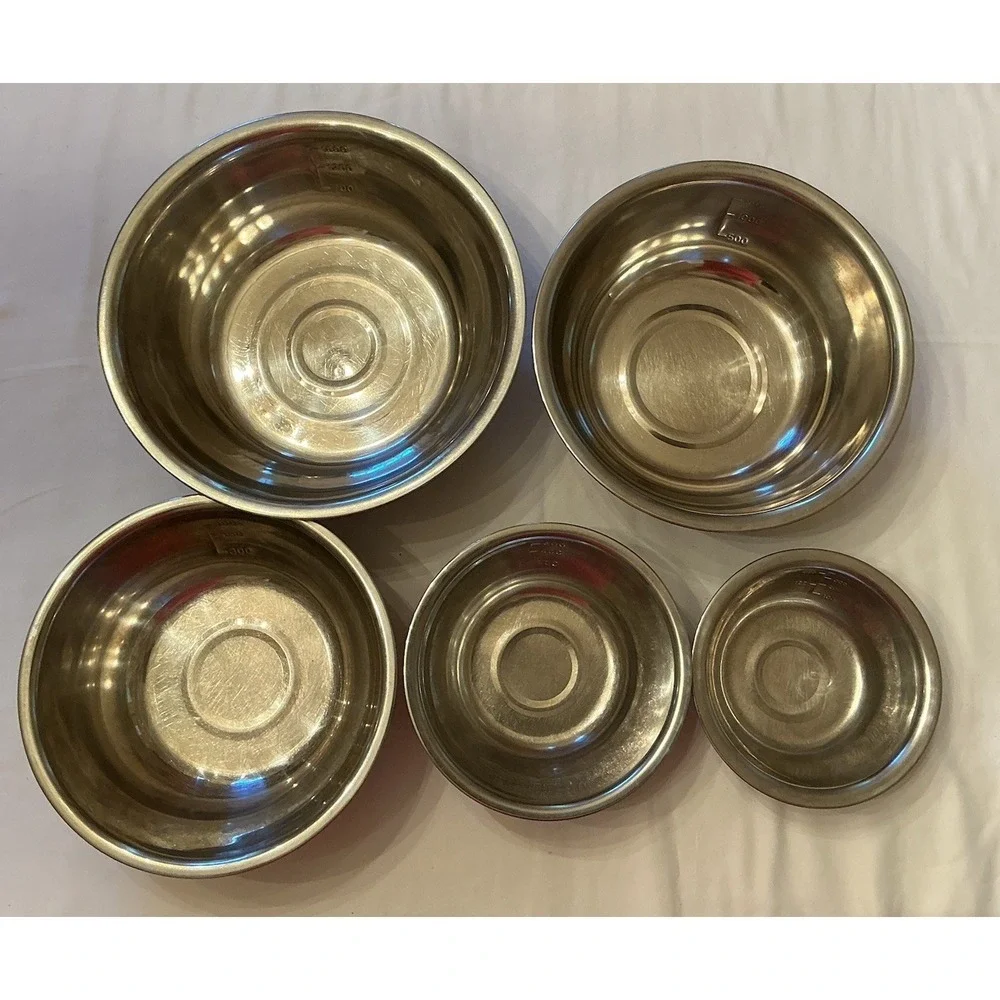 Stainless Steel Nesting Mixing Bowls  - Set of‎ 5
